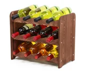 Stojaki na wino - Regał na wino RW-16 12 butelek - Brązowy Dekor / Wamar-Sosenka - miniaturka - grafika 1