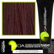 Farby do włosów i szampony koloryzujące - Loreal Inoa 4.62 Red Iridescent Brown 60g - miniaturka - grafika 1