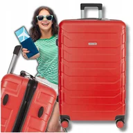 Walizki - Walizka mała podróżna kabinowa na kółkach torba ABS kuferek dla dzieci 40L - miniaturka - grafika 1