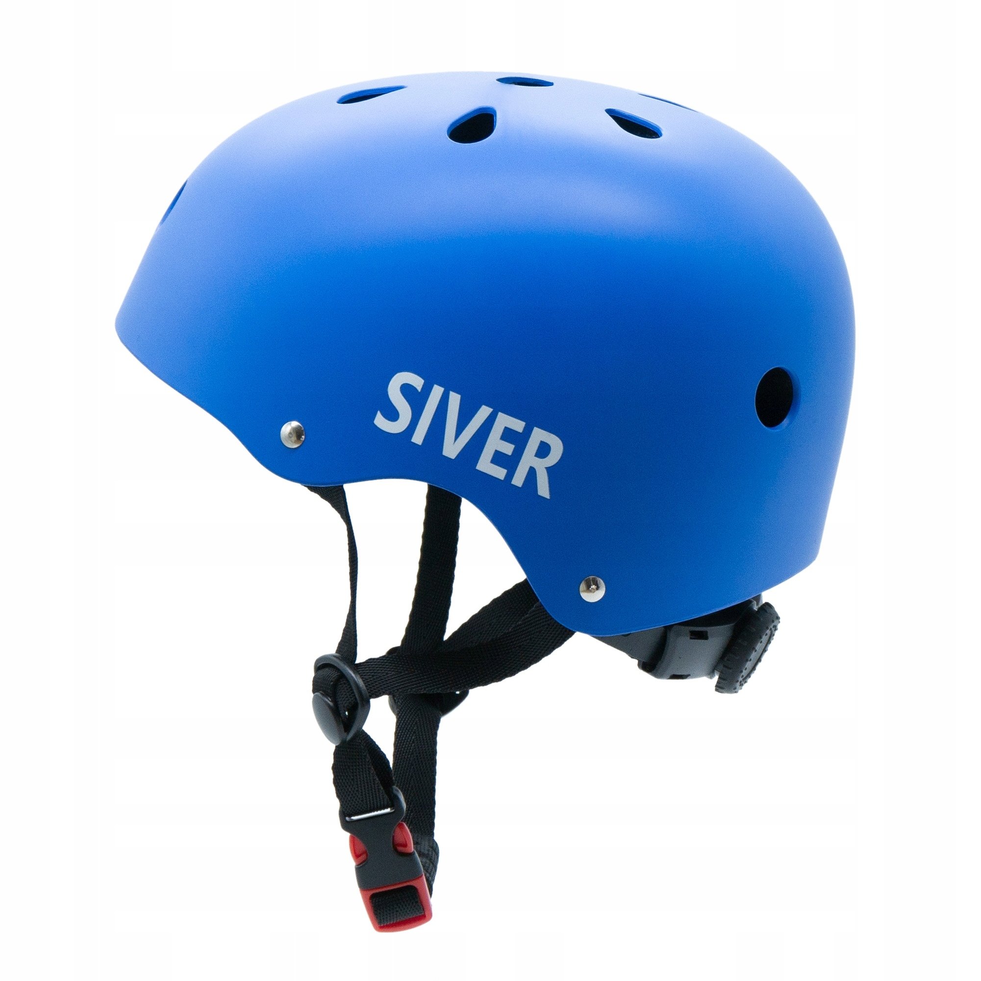 Regulowany kask rowerowy Siver rozmiar L 58-62 cm niebieski