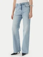 Spodnie damskie - Patrizia Pepe Jeansy 2P1772/D070-CB21 Niebieski jasny Straight Fit - miniaturka - grafika 1