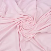 Pasmanteria - Dzianina bawełniana Jersey jednokolorowa pudrowy róż - miniaturka - grafika 1