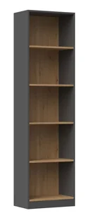 Wysoki otwarty regał dąb artisan + antracyt N6-R02 - Regały Wysoki otwarty regał dąb artisan + antracyt N6-R02 - Regały - miniaturka - grafika 1