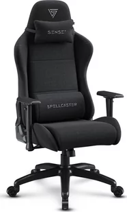 Fotel SENSE7 Spellcaster FUKU XL materiałowy czarny - Fotele gamingowe - miniaturka - grafika 1