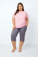 Piżamy damskie - Piżama damska krótki rękaw, 3/4 spodnie Lotte - Italian Fashion - miniaturka - grafika 1