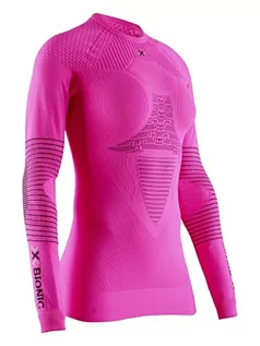 Koszulki i topy damskie - X-Bionic Damska koszulka Energizer 4.0 z długim rękawem sportowa koszulka bieganie jogging trening fitness siłownia kompresja bazowa top, różowy, XL - grafika 1