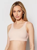 Biustonosze - Levi's Biustonosz top Rib Bra 16580-0004 Różowy - miniaturka - grafika 1