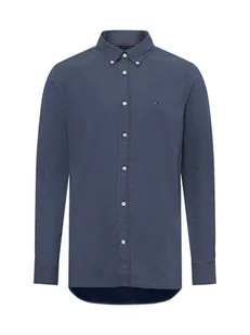 Tommy Hilfiger Koszula męska Mężczyźni Slim Fit Bawełna niebieski|biały wzorzysty, M - Koszule męskie - miniaturka - grafika 1