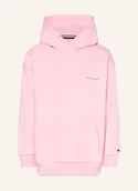 Bluzy dla dziewczynek - Tommy Hilfiger Bluza Z Kapturem rosa - TOMMY HILFIGER - miniaturka - grafika 1