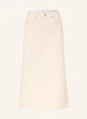 Spódnice - Selected Femme Spódnica Jeansowa weiss - miniaturka - grafika 1