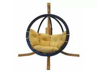 Fotele ogrodowe wiszące - Zestawy ogrodowe KOALA Zestaw: stojak Alicante + fotel Swing Chair Single antracyt 5907564667845 - miniaturka - grafika 1