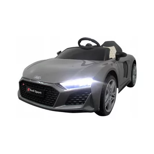Auto Na Akumulator Audi R8 Sport Pilot Ekoskóra Kolor Szary - Pojazdy elektryczne dla dzieci - miniaturka - grafika 1