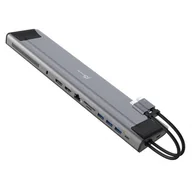 Czasopisma - Stacja dokująca j5create 2xUSB-C M.2 NVMe USB-C Gen 2 Docking Station 1xHDMI/1xDisplay Port/3xUSB3.2/2xUSB-C/RJ45 Gigabit/ 1xM.2 NVMe Slot srebrna JCD - miniaturka - grafika 1