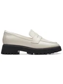 Mokasyny damskie - Clarks Skórzane mokasyny "Stayso Edge" w kolorze kremowym - miniaturka - grafika 1