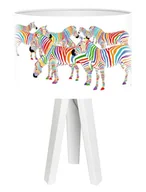 Lampy stojące - Macodesign Lampa biurkowa Wesołe zebry mini-foto-114w, 60 W - miniaturka - grafika 1
