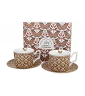 Serwisy do kawy i herbaty - FILIŻANKA + SPODEK DUO MOTYLE GEOMETRIC PAPILIO 250 ML X 2 SZT - miniaturka - grafika 1