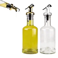 Domowy wyrób alkoholu - Butelka szklana z nalewakiem dozownikiem Tadek 250 ml na oliwę olej ocet - miniaturka - grafika 1