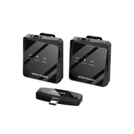 Mikrofony estradowe - Mikrofon bezprzewodowy Lavalier Vention dwupak USB-C - miniaturka - grafika 1