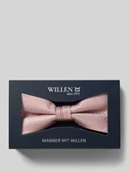 Krawaty i muchy męskie - Mucha jedwabna z fakturowanym wzorem - miniaturka - grafika 1