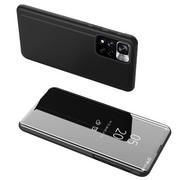 Etui i futerały do telefonów - Clear View Case futerał etui z klapką Huawei nova 9 / Honor 50 czarny - miniaturka - grafika 1