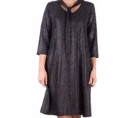 Sukienki - CZARNA SUKIENKA POGRZEB ZALOBA OKAZJÃ„â€ž - miniaturka - grafika 1