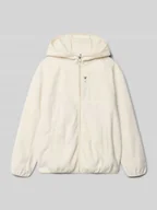 Swetry dla dziewczynek - Bluza rozpinana z kapturem i wpuszczanymi kieszeniami - miniaturka - grafika 1