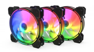 KRUX Lunar 120 ARGB KIT 3x 120 mm - Wentylatory komputerowe - miniaturka - grafika 1