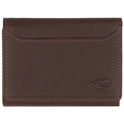 camel active Ocean męski portfel etui na karty kredytowe, mały, koniakowy brązowy, S, nowoczesny, brązowy (Cognac Brown), S, Nowoczesny
