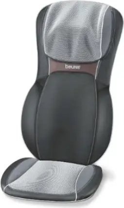 Masażer, Beurer MG 295 HD 3D Shiatsu pokrycie siedzenia czarny, masaż pleców 3D, 2 obrotowe masaże szyi Shiatsu, ruch wzdłuż kręgosłupa