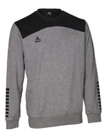 Bluzy męskie - Bluza sportowa SELECT Oxford szaro-czarna - L - miniaturka - grafika 1