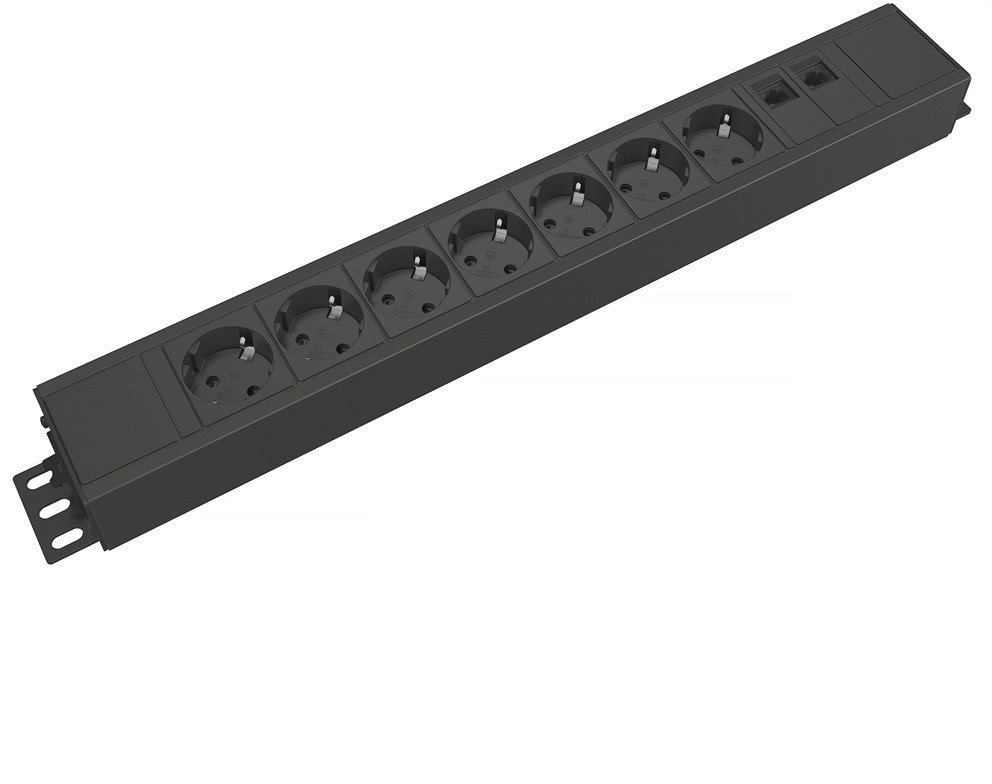 Kondator 935-T7DD rozgałęziacz 0,5 m 7 x gniazdo sieciowe Wewnętrzna Czarny