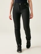 Odzież trekkingowa damska - Regatta Spodnie funkcyjne "Mountain" w kolorze czarnym - miniaturka - grafika 1