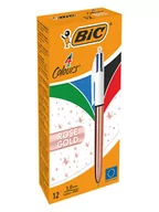 Przybory szkolne - Bic Długopisy (12 szt.) "4 colours - Roségold" - miniaturka - grafika 1