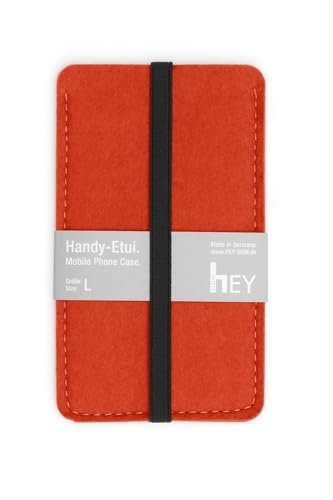 Hey Sign Etui na telefon w kolorze pomarańczowym mango i rozmiar L: 9,2 x 15,7 cm z filcem o grubości 3 mm, kompatybilne z Huawei, Apple, Samsung, HTC, 301031420