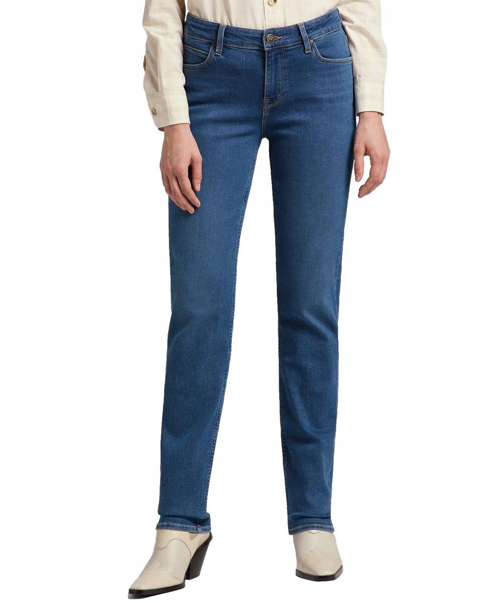 Jeansy Lee Marion Straight 112143779 L301QDVB Mid Ada W 28 / L 31
