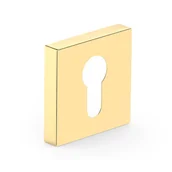 Klamki - Metal-Bud Rozeta kwadratowa na wkładkę złota - miniaturka - grafika 1