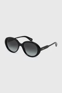 Okulary przeciwsłoneczne - Chloé okulary przeciwsłoneczne damskie kolor czarny CH0221S - Chloe - grafika 1