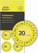 Etykiety samoprzylepne i bloki etykiet - AVERY Gul inspektionsetiket Ø30 mm med årstal 20__ til - miniaturka - grafika 1