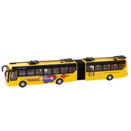 Zabawki zdalnie sterowane - Autobus Szkolny Trolejbus Przegubowy Zdalnie Sterowany RC 1:32 Żółty LEAN Toys - miniaturka - grafika 1