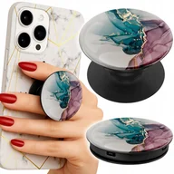 Uchwyty samochodowe do telefonów - Uchwyt do telefonu Popsocket na palce / stojak - ELEGANCKI MARMUREK MODNY - miniaturka - grafika 1