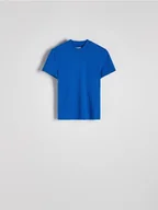 Koszulki i topy damskie - Reserved - T-shirt regular - niebieski - miniaturka - grafika 1