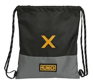 Plecaki - MUNICH MOONLESS duży plecak z płaskim workiem, plecak dla dzieci w różnym wieku, wygodny i wszechstronny, jakość i wytrzymałość, 35 x 40 cm, kolor, Czarny/Szary, Estándar, Casual - miniaturka - grafika 1