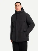 Kurtki i kamizelki sportowe męskie - Jack Wolfskin Kurtka zimowa Brandenburger A65047 Czarny Regular Fit - miniaturka - grafika 1