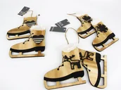 Ozdoby bożonarodzeniowe - Hanipol Łyżwy Drewiane Zawieszka Mix 219-1884 219-1884 - miniaturka - grafika 1