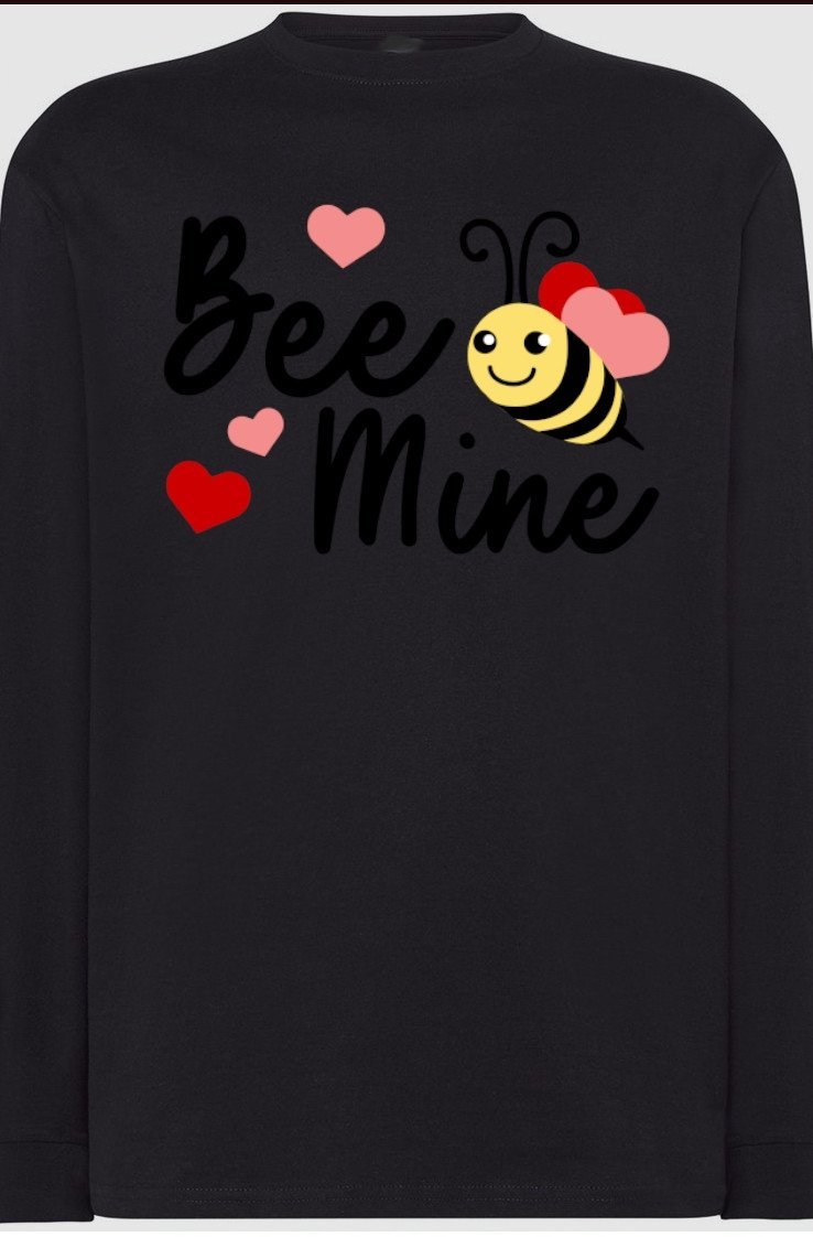 Be Mine Walentynki Bluza Longsleeve Nadruk r.M