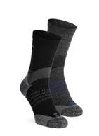 Skarpetki i podkolanówki sportowe - Skarpety Salomon X Ultra Access Crew 2-Pack - anthracite/black - miniaturka - grafika 1