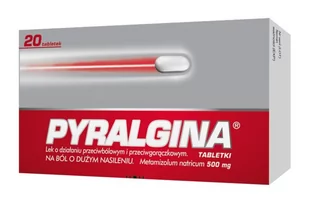 Polpharma Pyralgina 500 mg x 20 tabl - Przeziębienie i grypa - miniaturka - grafika 1