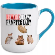 Kubki - Kubek Kawowy 330ml Niebieski - Zabawne Chomiki Śmieszne Teksty Wiele Wzorów - miniaturka - grafika 1