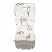 Akcesoria do wózków - Bambusowa wkładka do wózka 5-punktowa dwustronna Venus - miniaturka - grafika 1