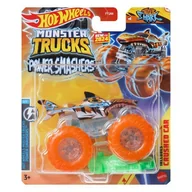 Samochody i pojazdy dla dzieci - Hot Wheels Monster Trucks: Tiger Shark ręka, 1:64 - miniaturka - grafika 1